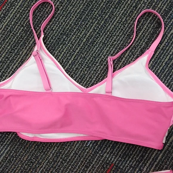 Blue Twist Bikini Swim Top High Waisted Bottoms NWOT Size XL - Picture 6 of 7